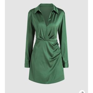 Cider - Dirty Martini Long Sleeve Mini Dress